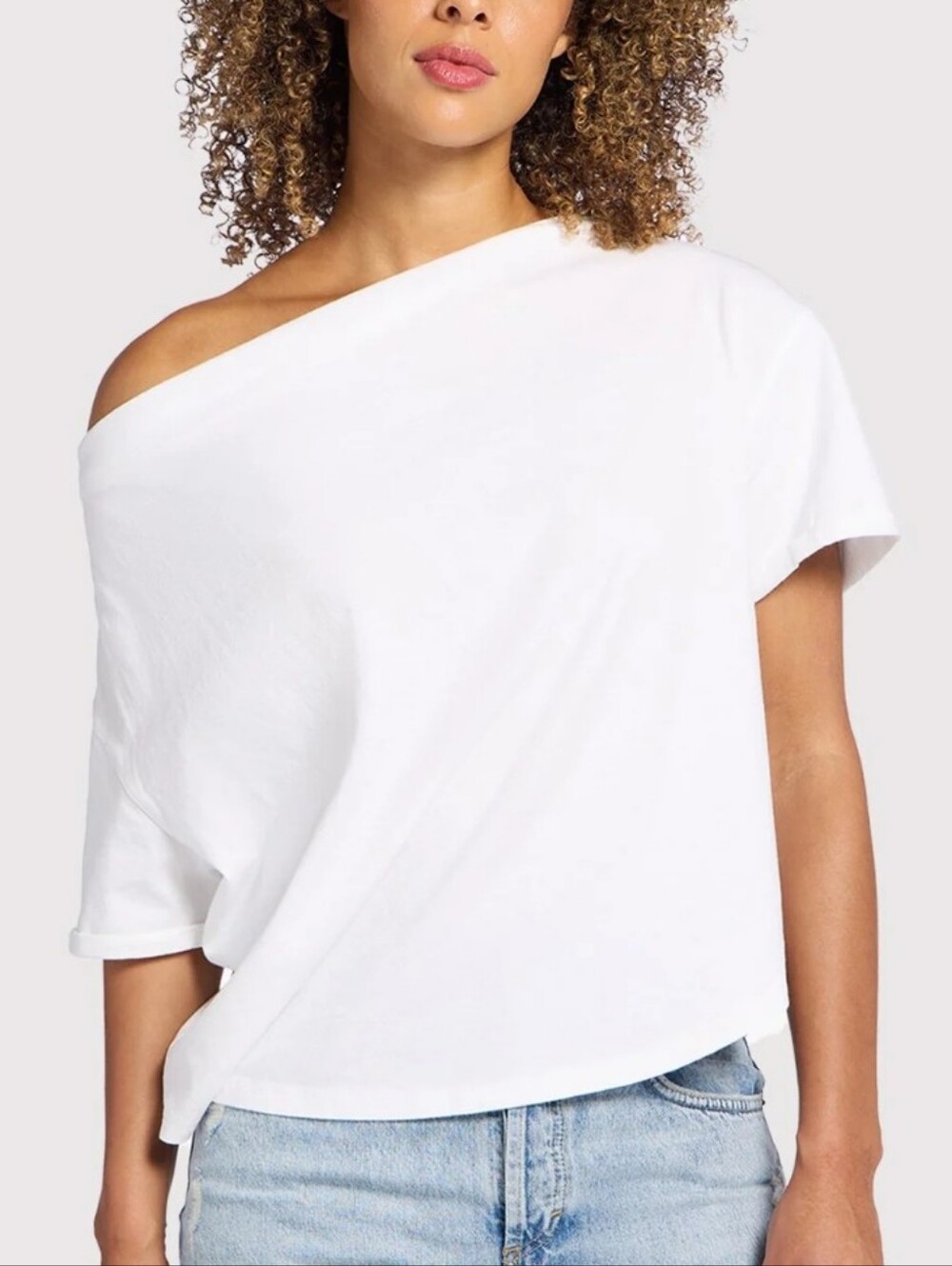 nuuds XXXL Vintage Cotton Off The Shoulder T-Shirt